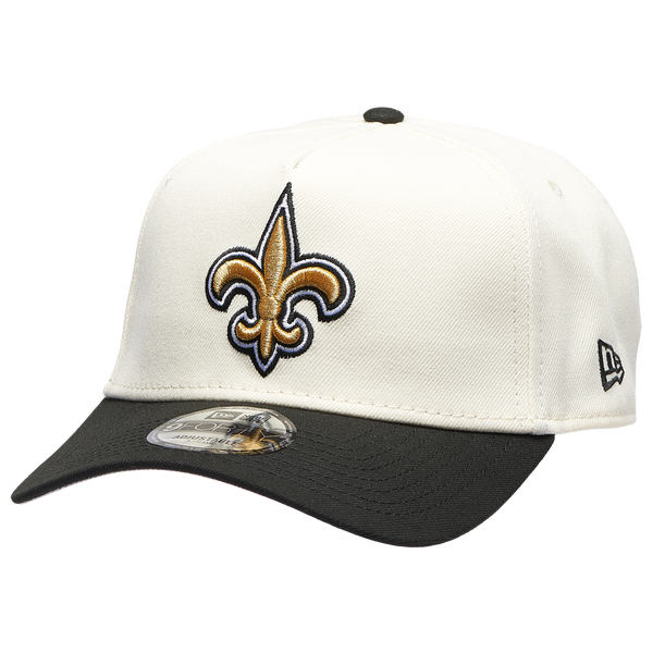 New Era Saints 9FORTY A-Frame Cap - Men's - White/Black