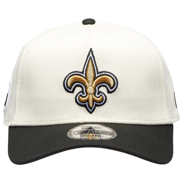 New Era Saints 9FORTY A-Frame Cap - Men's - White/Black - Image 2