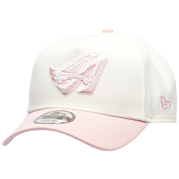 New Era Angels 9FORTY A-Frame Cap - Adult - Chrome/Pink Rouge