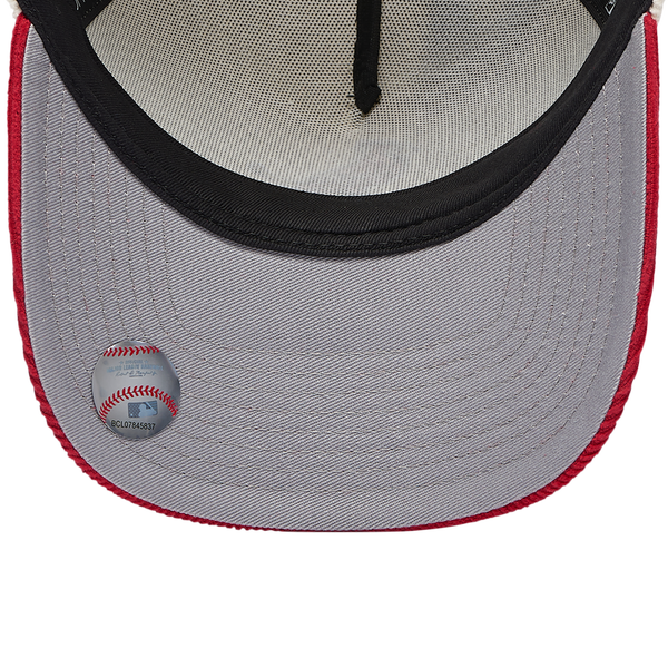 New Era Cardinals 940 A Frame Cordory Cap - Adult - White/Red - Image 5