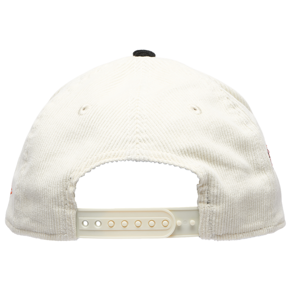 New Era Orioles 940 A Frame Corduroy Cap - Adult - White/Black - Image 4
