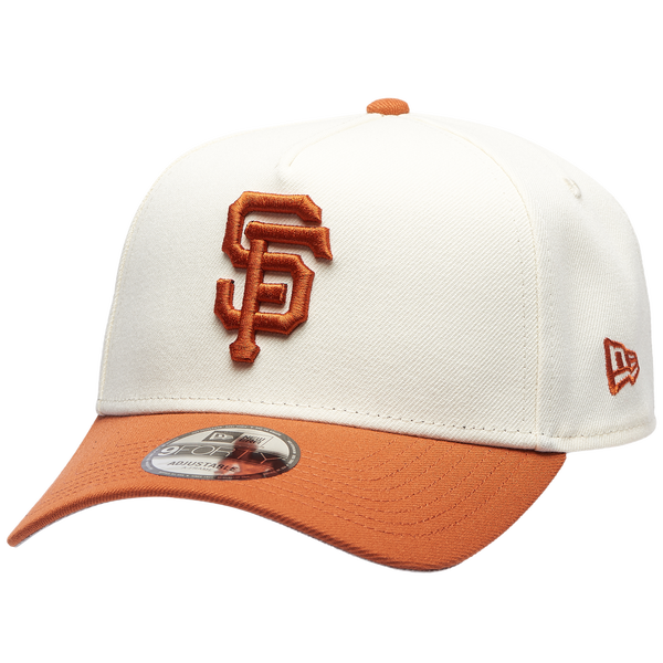 New Era Giants 940 A Frame Cap - Adult - White/Orange