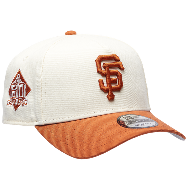 New Era Giants 940 A Frame Cap - Adult - White/Orange - Image 3
