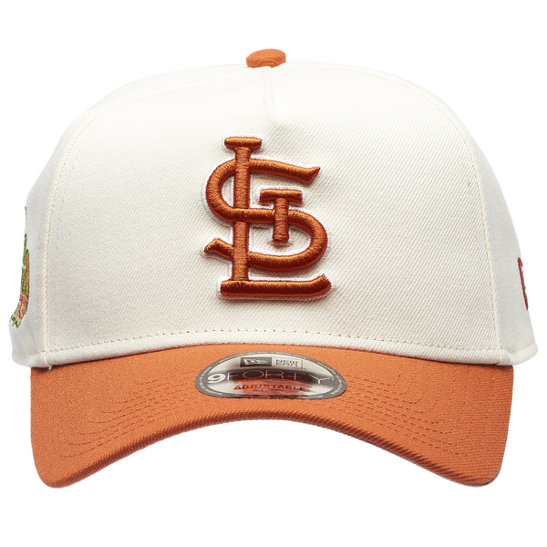 New Era Cardinals 940 A Frame Cap - Adult - White/Orange - Image 2