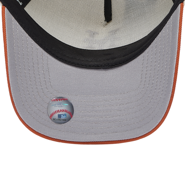 New Era Mets 940 A Frame Cap - Adult - White/Orange - Image 5