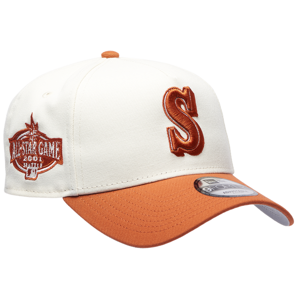 New Era Marlins 940 A Frame Cap - Adult - White/Orange - Image 3