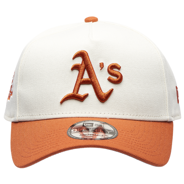 New Era Athletics 940 A Frame Cap - Adult - Orange/White - Image 2
