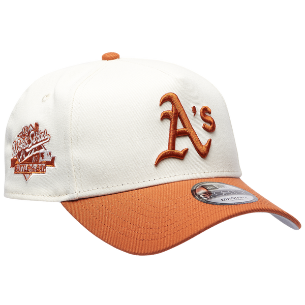 New Era Athletics 940 A Frame Cap - Adult - Orange/White - Image 3