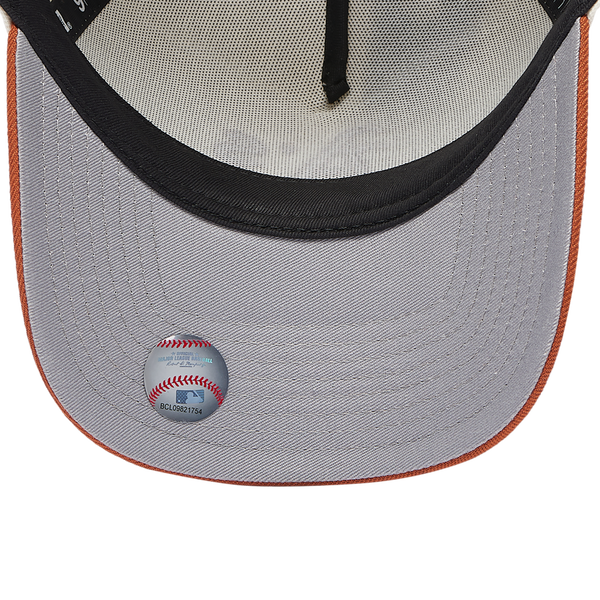 New Era Athletics 940 A Frame Cap - Adult - Orange/White - Image 5