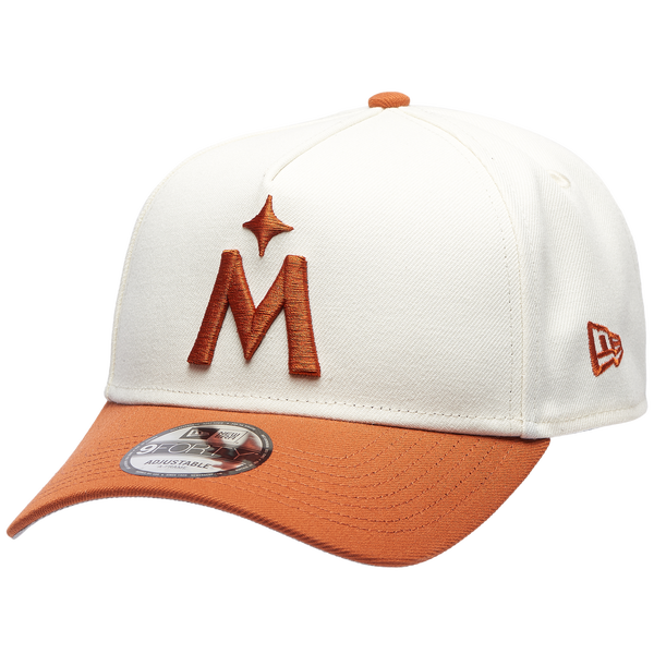 New Era Twins 940 A Frame Cap - Adult - White/Orange