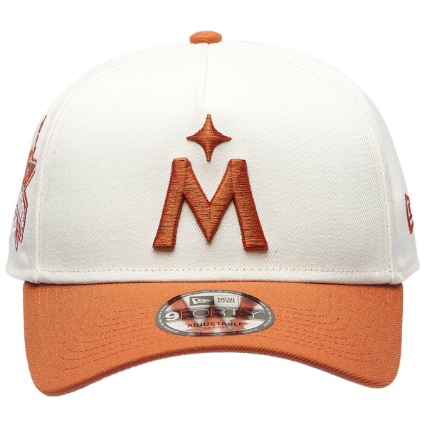 New Era Twins 940 A Frame Cap - Adult - White/Orange - Image 2
