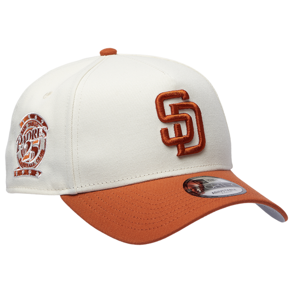 New Era Padres 940 A Frame Cap - Adult - White/Orange - Image 3