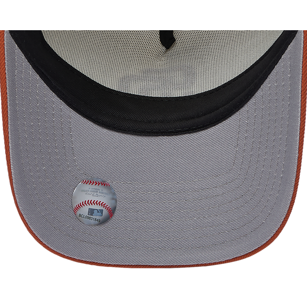 New Era Padres 940 A Frame Cap - Adult - White/Orange - Image 5