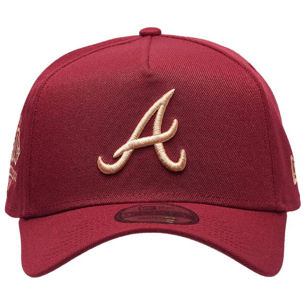 New Era Braves 940 A Frame Cap - Adult - Red - Image 2