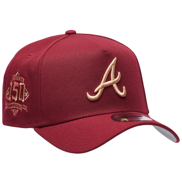 New Era Braves 940 A Frame Cap - Adult - Red - Image 3
