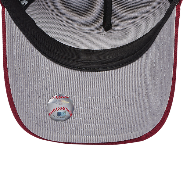 New Era Braves 940 A Frame Cap - Adult - Red - Image 5