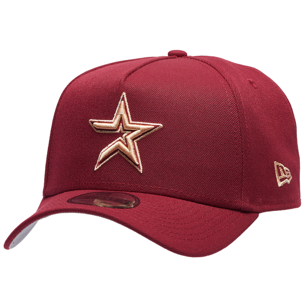 New Era Astros 940 A Frame Cap - Adult - Red