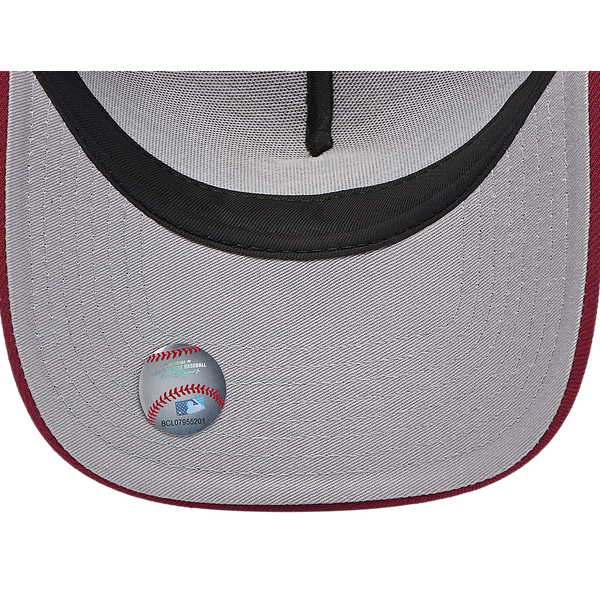 New Era White Sox 940 A Frame Cardinal Cap - Adult - Red - Image 5