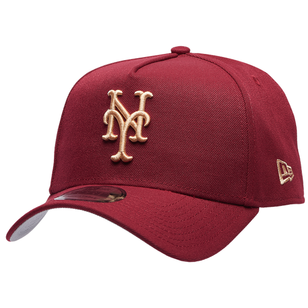 New Era Mets 940 A Frame Cap - Adult - Red