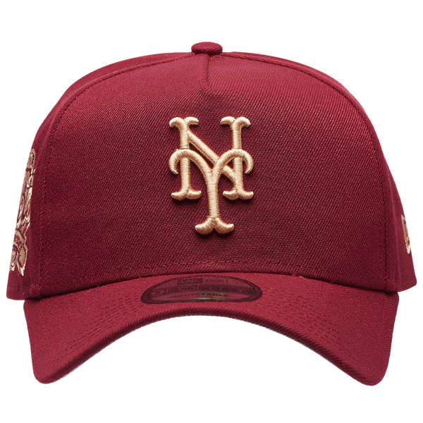 New Era Mets 940 A Frame Cap - Adult - Red - Image 2