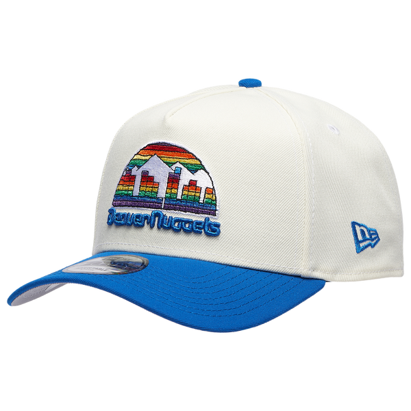 New Era Nuggets 940 A Frame HWC Cap - Adult - Blue/Chrome