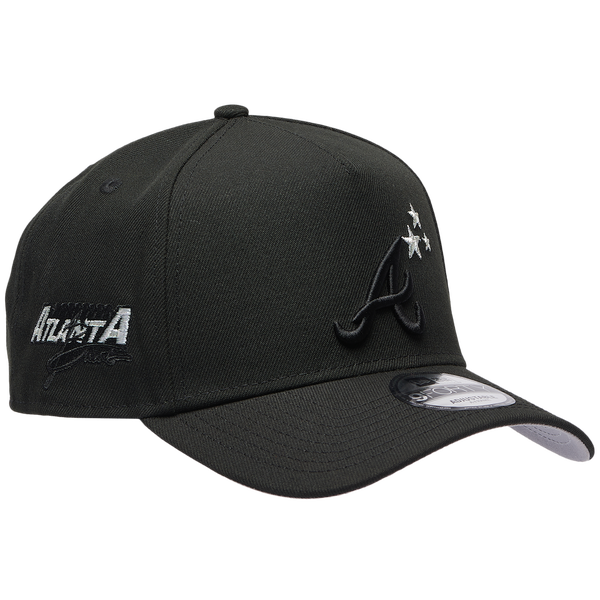 New Era Braves 940AF Bob Star Cap - Adult - Black - Image 3