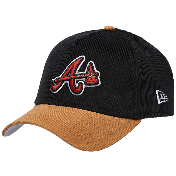 New Era Braves 940AF Cord Cap - Adult - Tan/Black
