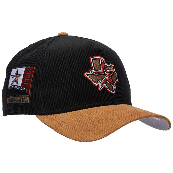 New Era Astros 940AF Cord Cap - Adult - Black/Tan - Image 3