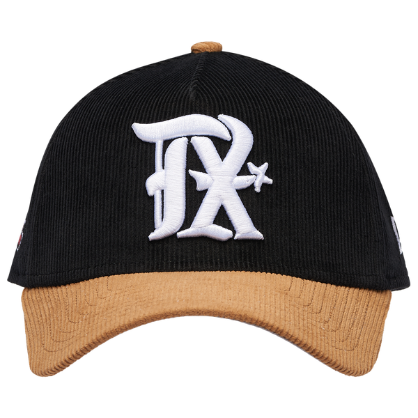 New Era Rangers 940AF Cord Cap - Adult - Black/Tan - Image 2
