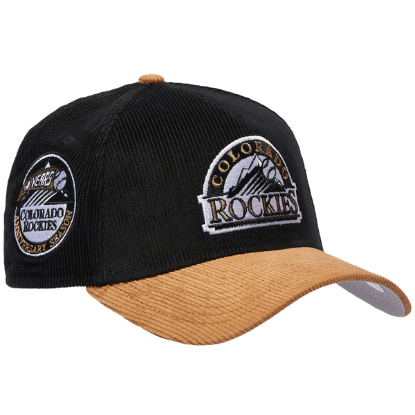 New Era Rockies 940AF Cord Cap - Adult - Black/Tan - Image 3