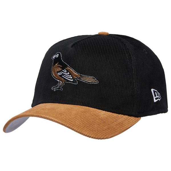 New Era Orioles 940AF Cord Cap - Adult - Black/Tan