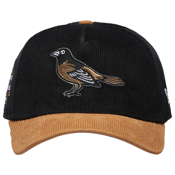 New Era Orioles 940AF Cord Cap - Adult - Black/Tan - Image 2