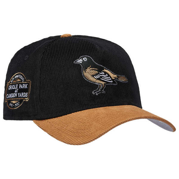 New Era Orioles 940AF Cord Cap - Adult - Black/Tan - Image 3