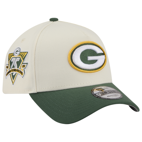 New Era NFL 9FORTY A-Frame Cap - Adult - Chrome/Green - Image 3