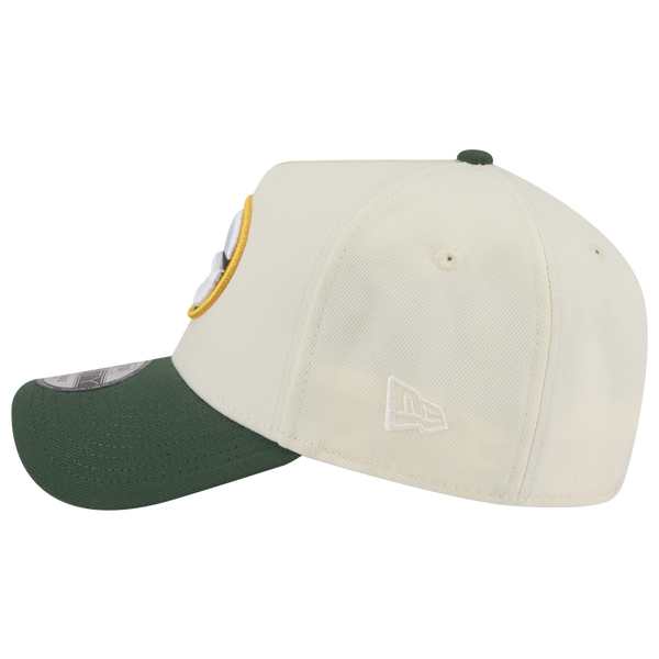 New Era NFL 9FORTY A-Frame Cap - Adult - Chrome/Green - Image 4