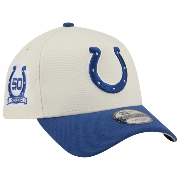 New Era NFL 9FORTY A-Frame Cap - Adult - Chrome/Blue - Image 3