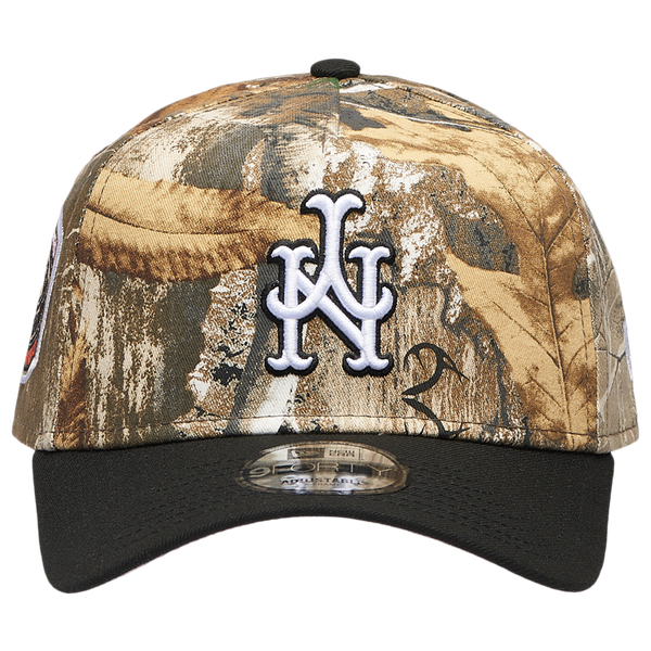 New Era Mets 940 A-Frame RealTree Cap - Adult - Camo/Black - Image 2