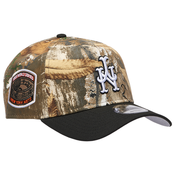 New Era Mets 940 A-Frame RealTree Cap - Adult - Camo/Black - Image 3