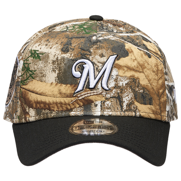 New Era Brewers 940 A-Frame RealTree Cap - Adult - Camo/Black - Image 2