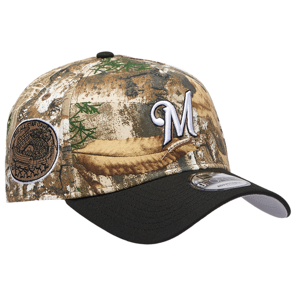 New Era Brewers 940 A-Frame RealTree Cap - Adult - Camo/Black - Image 3