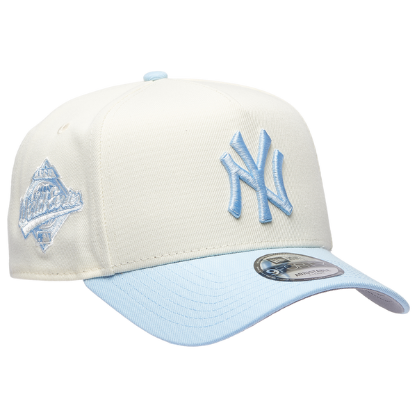 New Era Yankees 940 A-Frame Cap - Adult - Blue/Chrome - Image 3