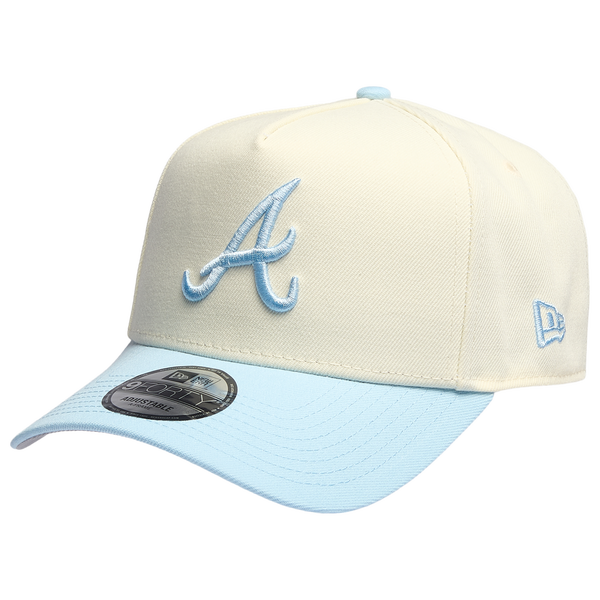 New Era Braves 940 A-Frame Cap - Adult - Chrome/Blue