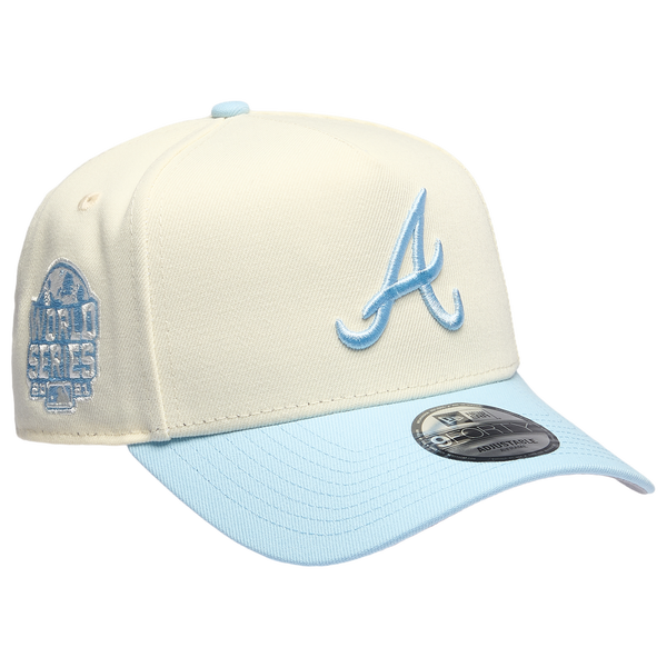 New Era Braves 940 A-Frame Cap - Adult - Chrome/Blue - Image 3