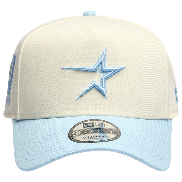 New Era Astros 940 A-Frame Cap - Adult - Blue/Chrome - Image 2