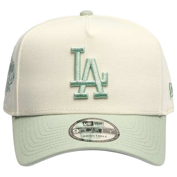 New Era Dodgers 940 A-Frame Cap - Adult - Chrome/Green - Image 2