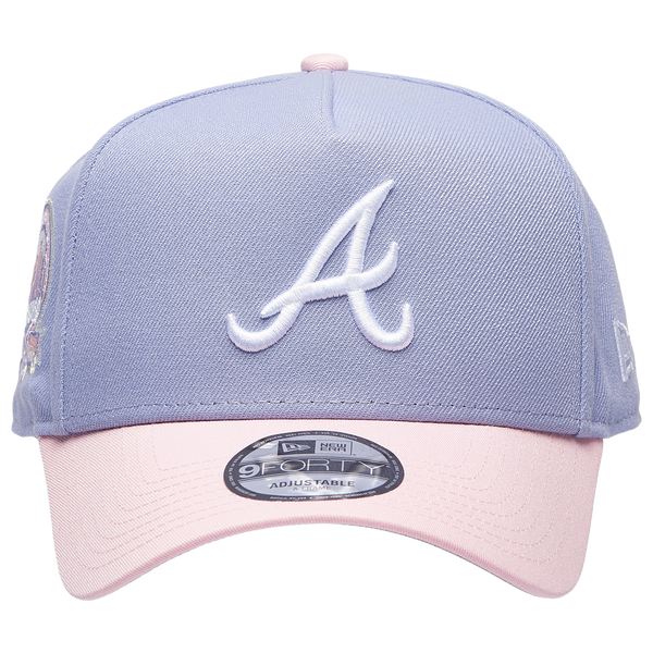 New Era Braves 940 A-Frame Cap - Adult - Purple/Pink - Image 2