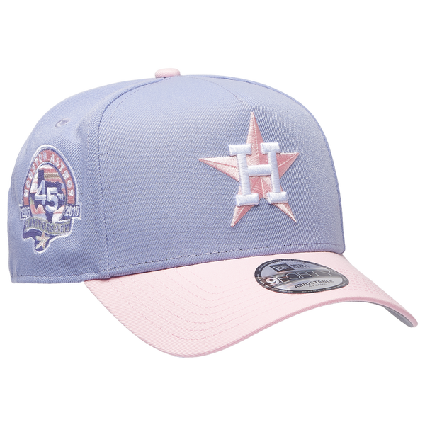 New Era Astros 940 A-Frame Cap - Adult - Purple/Pink - Image 3