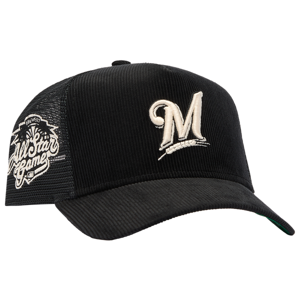 New Era Brewers 940AF Cord Cap - Adult - Black - Image 3
