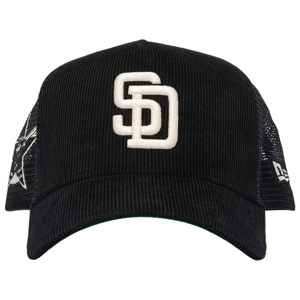 New Era Padres 940AF Cord Cap - Adult - Black - Image 2