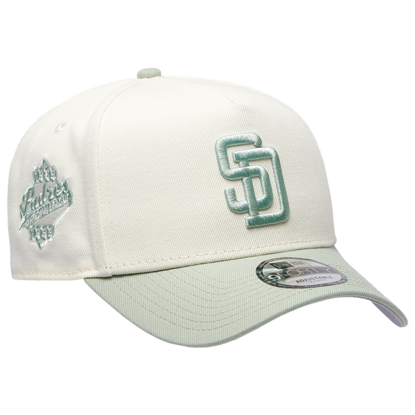 New Era Padres 940AF Cap - Adult - Chrome/Sage - Image 3